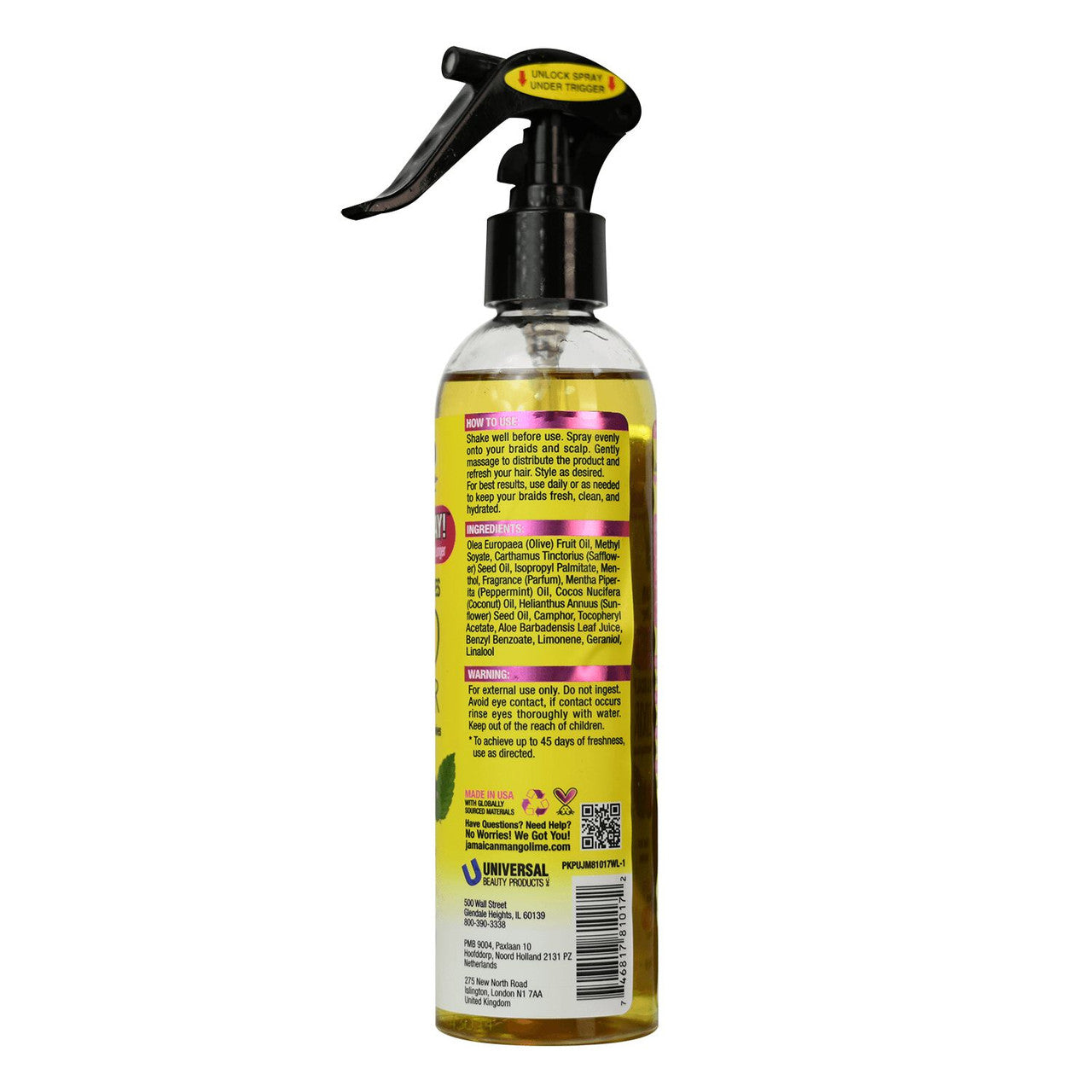 Jamaican Mango & Lime Jamaican Braids Your Way! Braid Refresher (8oz)