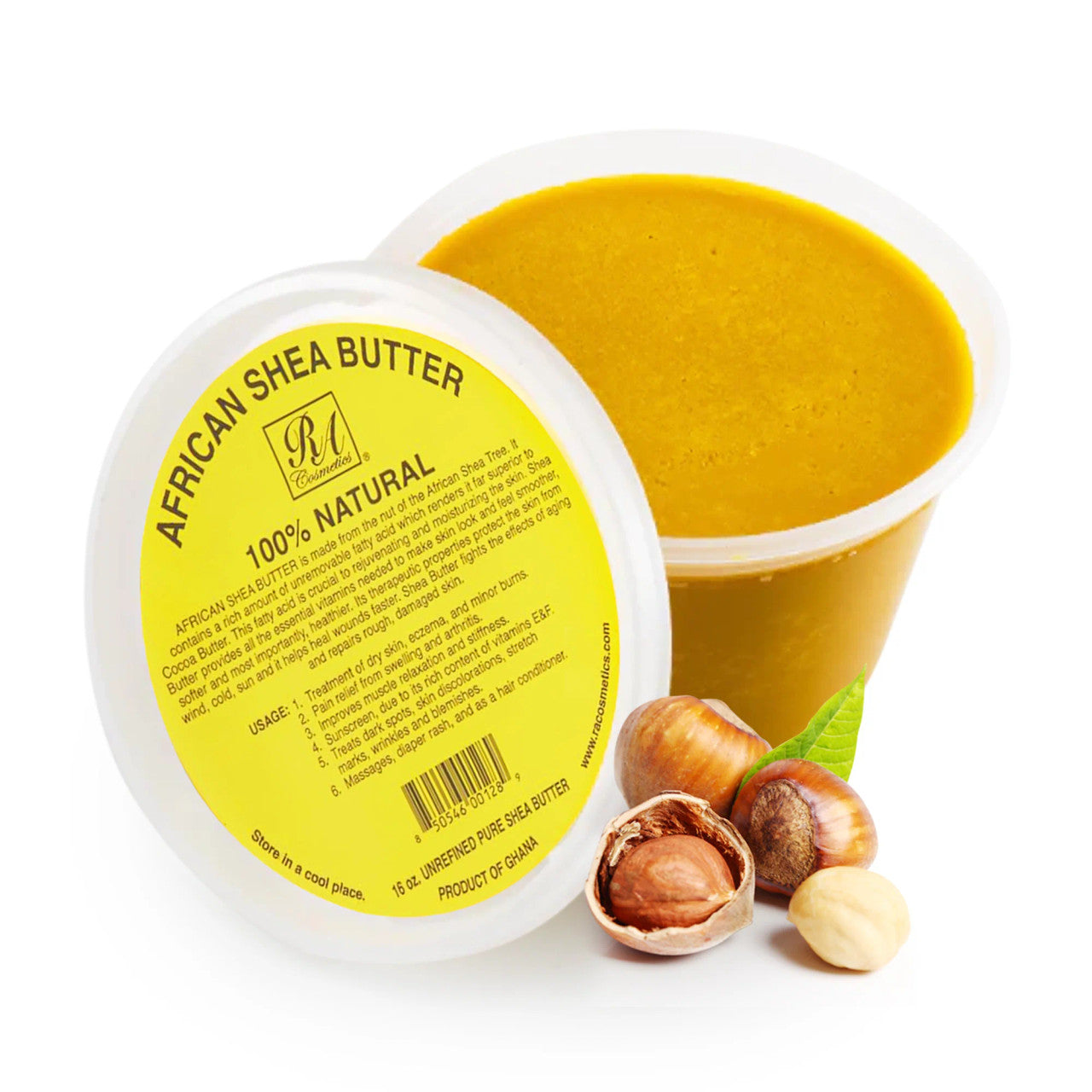 RA Cosmetics 100% Natural African Shea Butter - Yellow