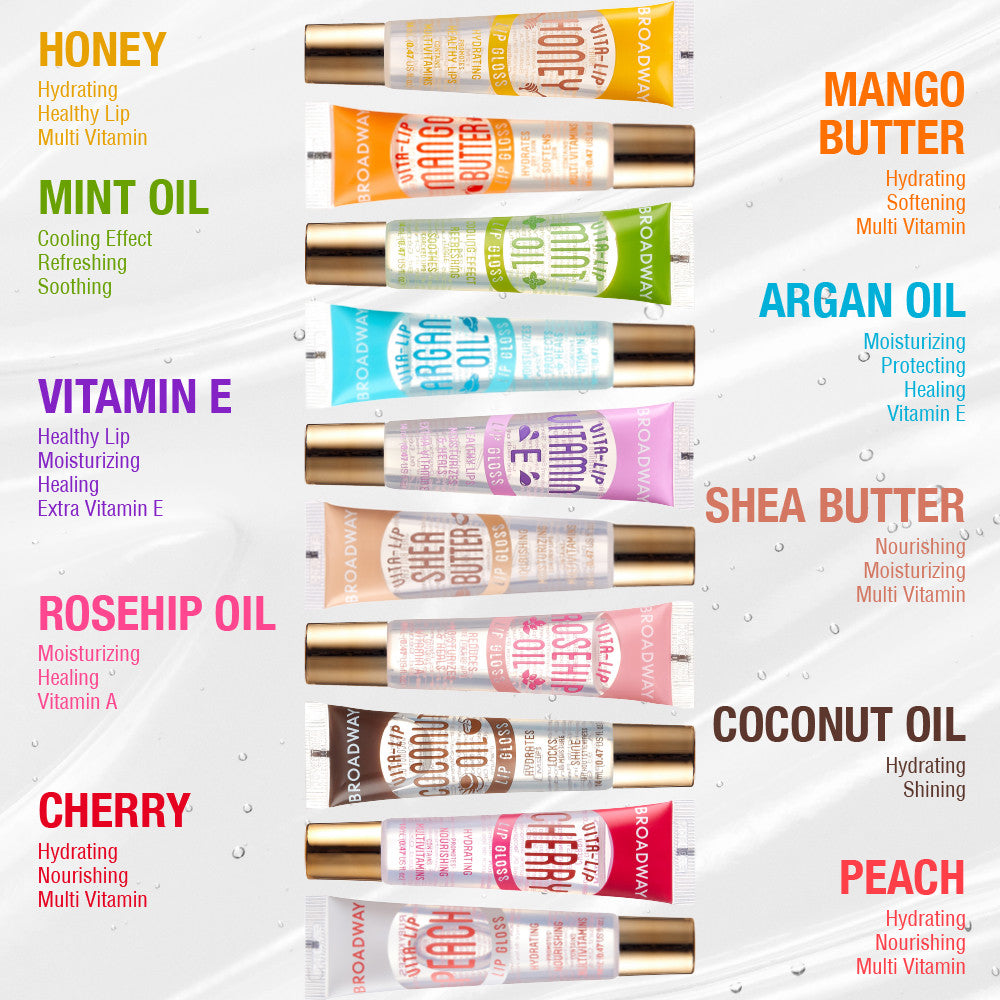 Ruby Kisses Broadway Vita-Lip Moisturizing & Super Shiny Clear Lip Gloss
