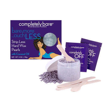 Completely Bare bare more ouch LESS Strip-Less Hard Wax Pearls Kit