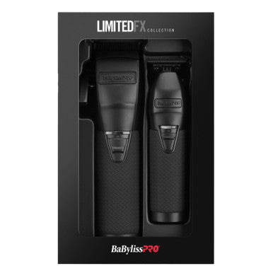 BaBylissPRO LimitedFX Black Trimmer & Clipper Gift Set