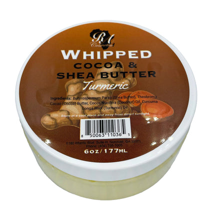 RA Cosmetics Whipped Cocoa & Shea Butter With Turmeric Oil (6oz)