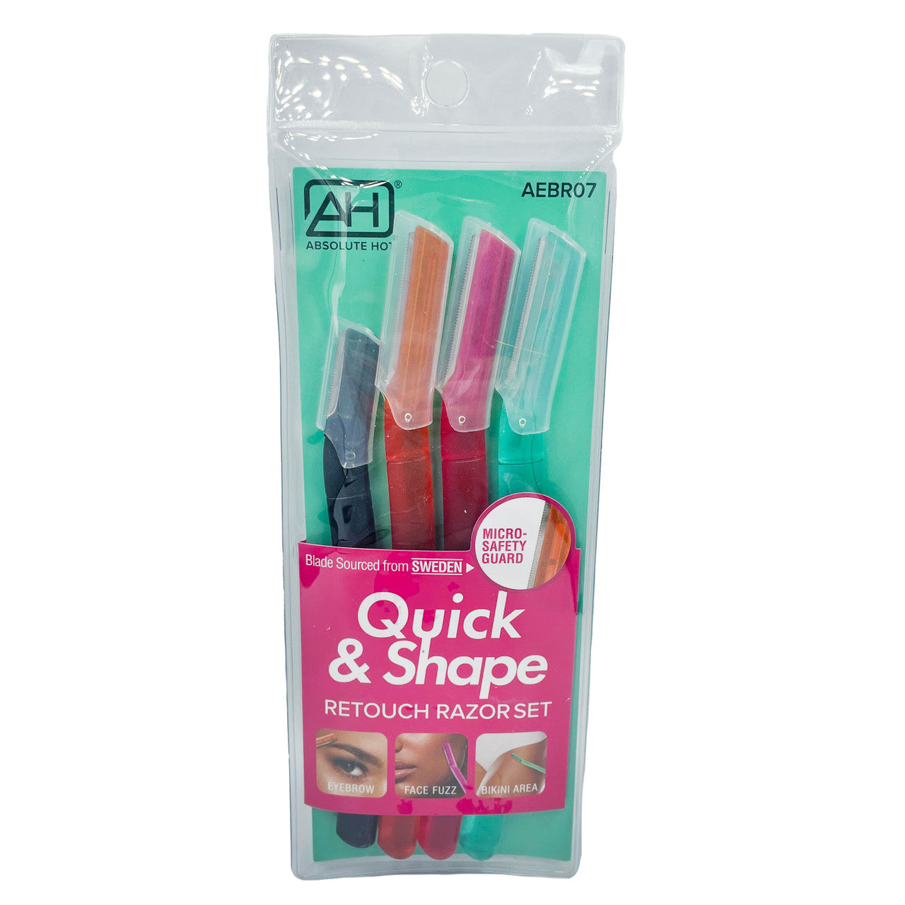 ABSOLUTE HOT Quick & Shape Retouch Razor Set (4 pack)