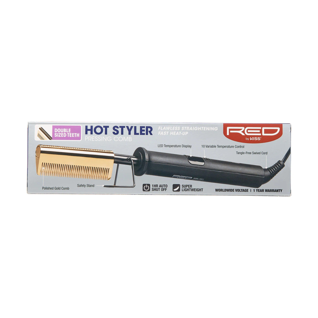 RED Double Side Teeth Hot Comb