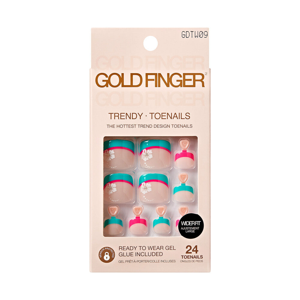 KISS Gold Finger Wider Fit Toenails -  ENTERTAIN