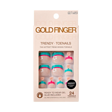 KISS Gold Finger Wider Fit Toenails -  ENTERTAIN