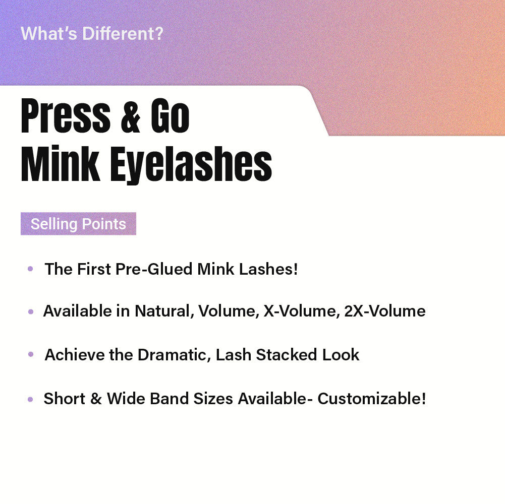 KISS i Envy Press & Go Press-On Pre-Glued Lash Clusters – Mink