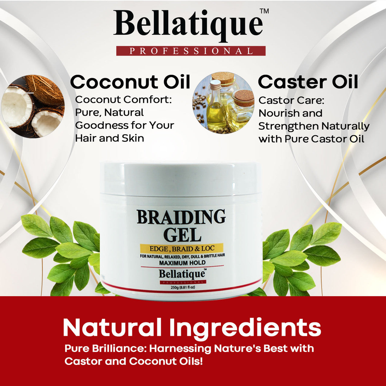 Bellatique Edge, Braid, Loc Control Braid Gel