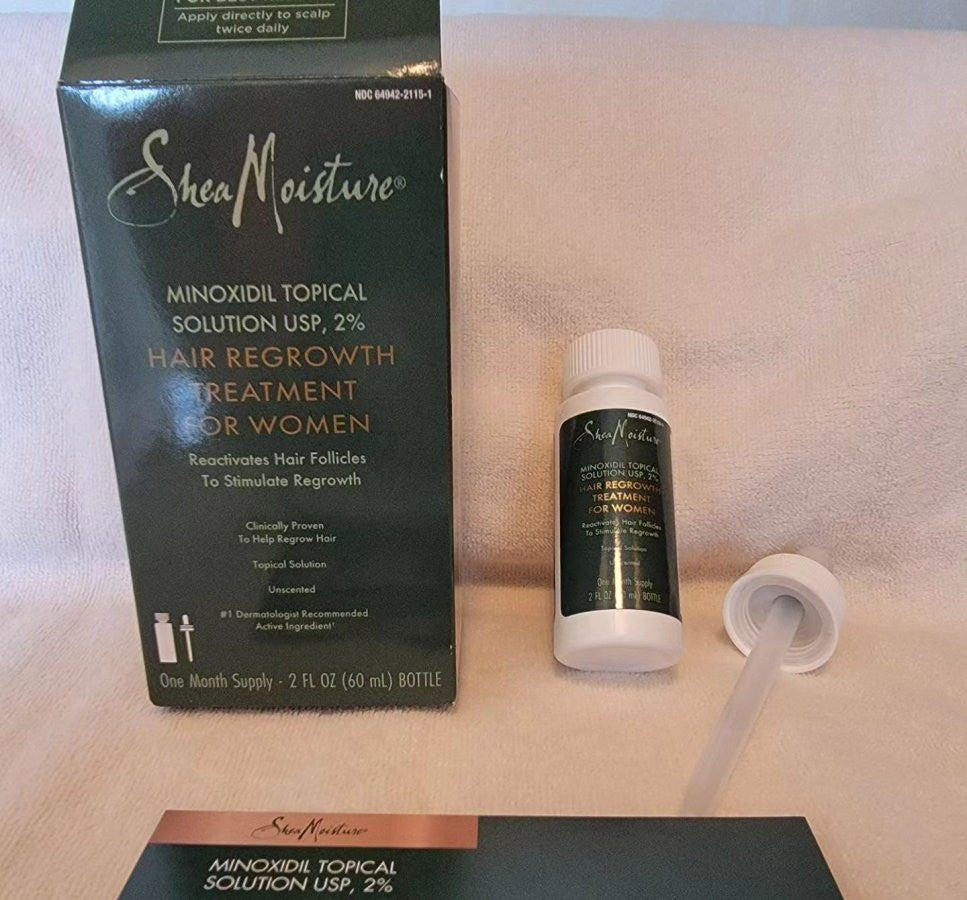 SheaMoisture Minoxidil 2% Hair Treatment Solution (2 oz)