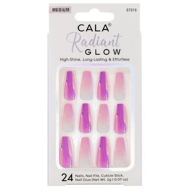 CALA Radiant Glow Fuc/Purple Chrome Medium Coffin