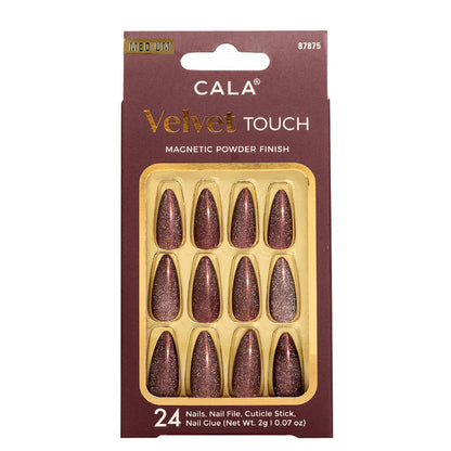 CALA Velvet Touch Coffin Nail - Burgundy Cateye