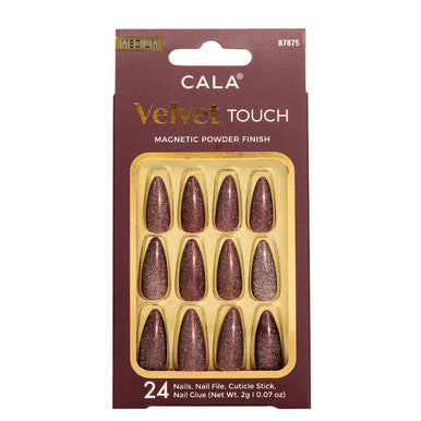 CALA Velvet Touch Coffin Nail - Burgundy Cateye