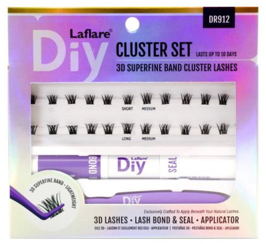 Laflare 3D Superfine Band Cluster Lashes Cluster Set