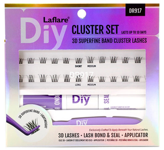 Laflare 3D Superfine Band Cluster Lashes Cluster Set