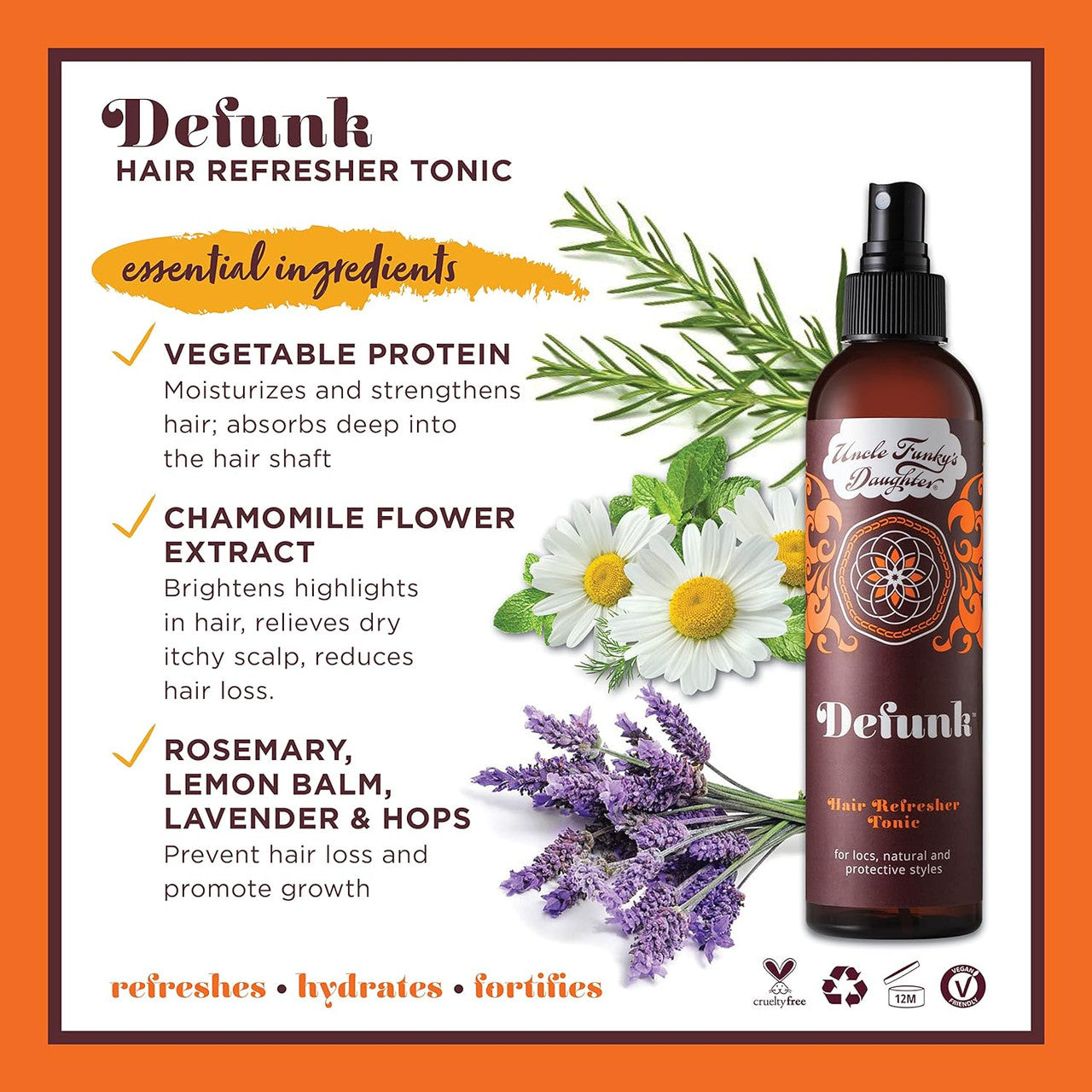 Uncle Funky's Daughter Defunk Hair Refresher Tonic (8 oz)