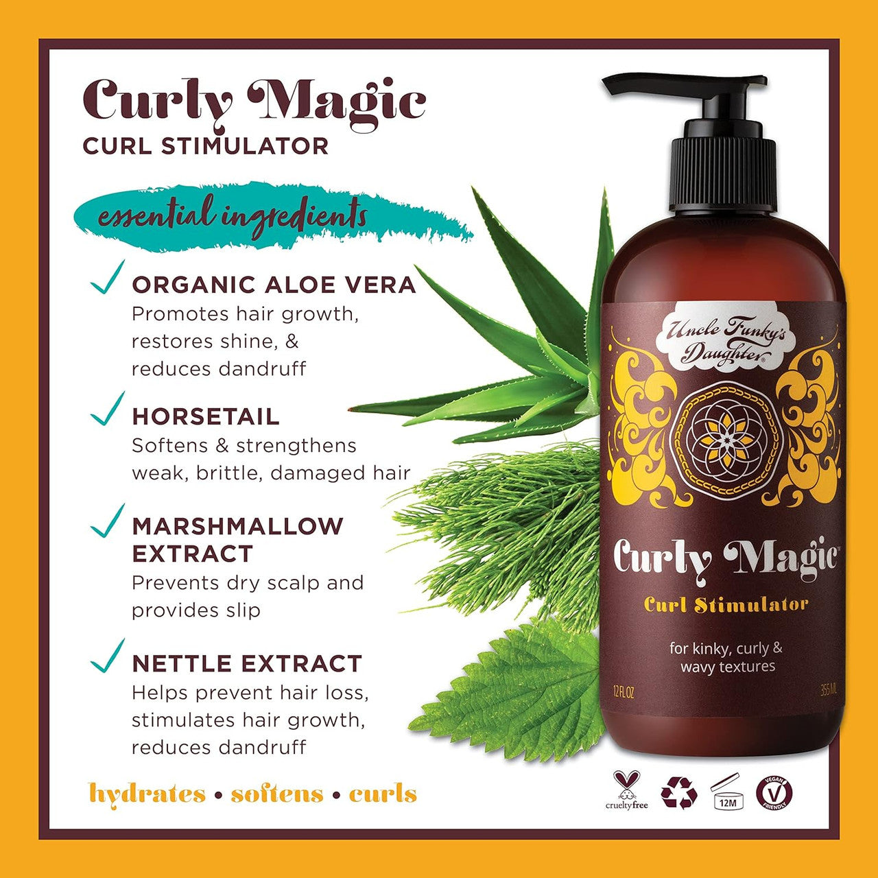 Uncle Funky's Daughter Curly Magic Curl Stimulator
