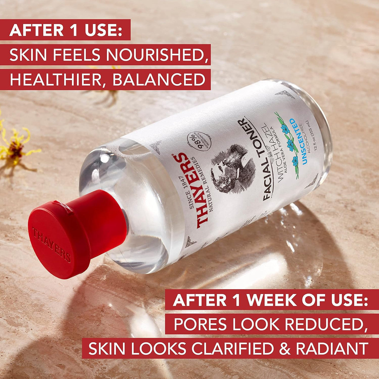 THAYERS Alcohol-Free Witch Hazel Facial Toner (12oz)
