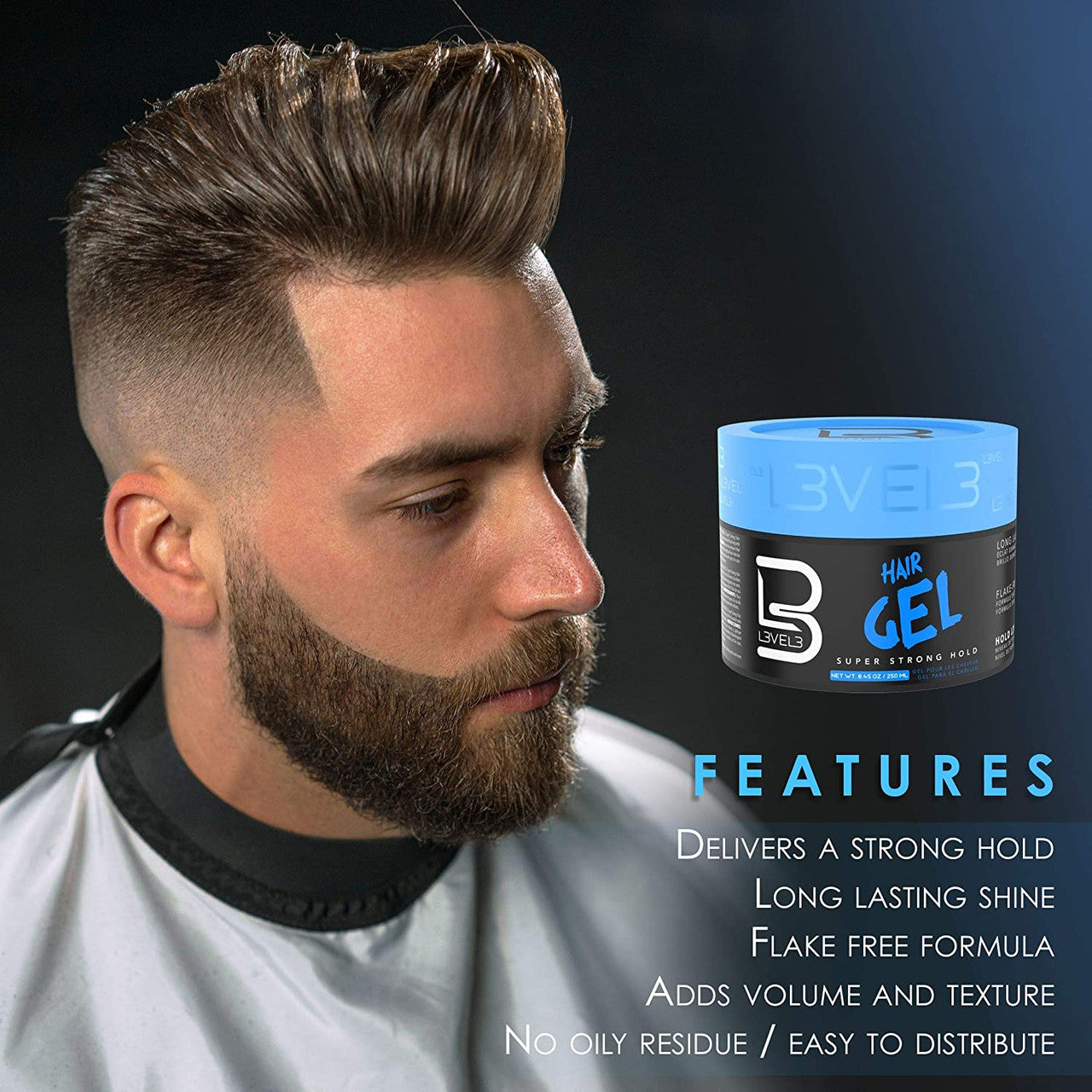 LEVEL3  Super Strong Hold Hair Gel