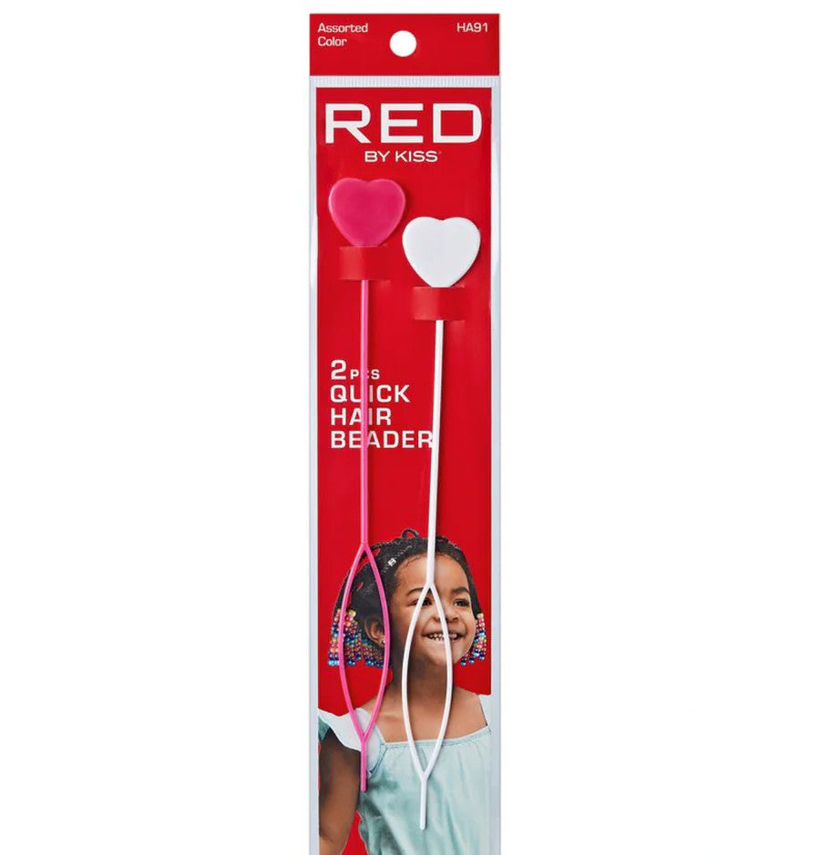 RED Hair Beads (2pcs)