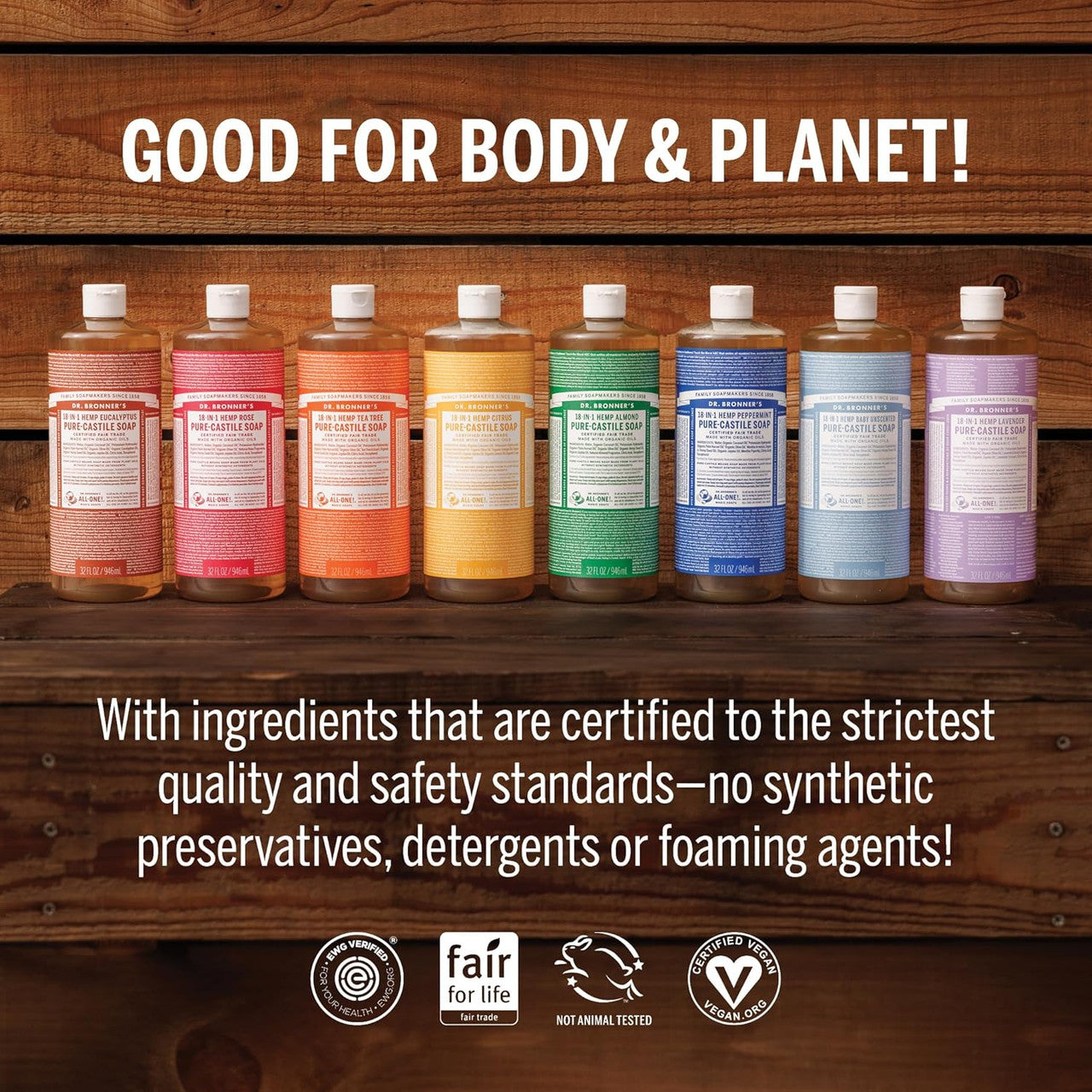 Dr. Bronner's Organic Pure Castile Liquid Soap