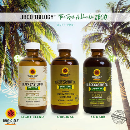 Tropic Isle Living Jamaican Black Castor Oil XX Dark with Wild Char (4 oz)