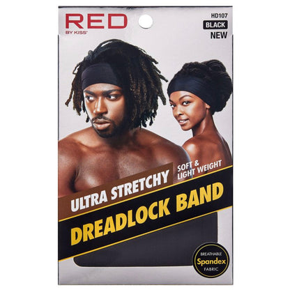RED Ultra Stretchy Dreadlock Band