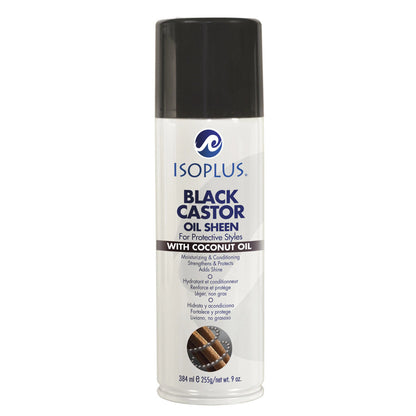 ISOPLUS Black Castor Oil Sheen Spray (9 oz)