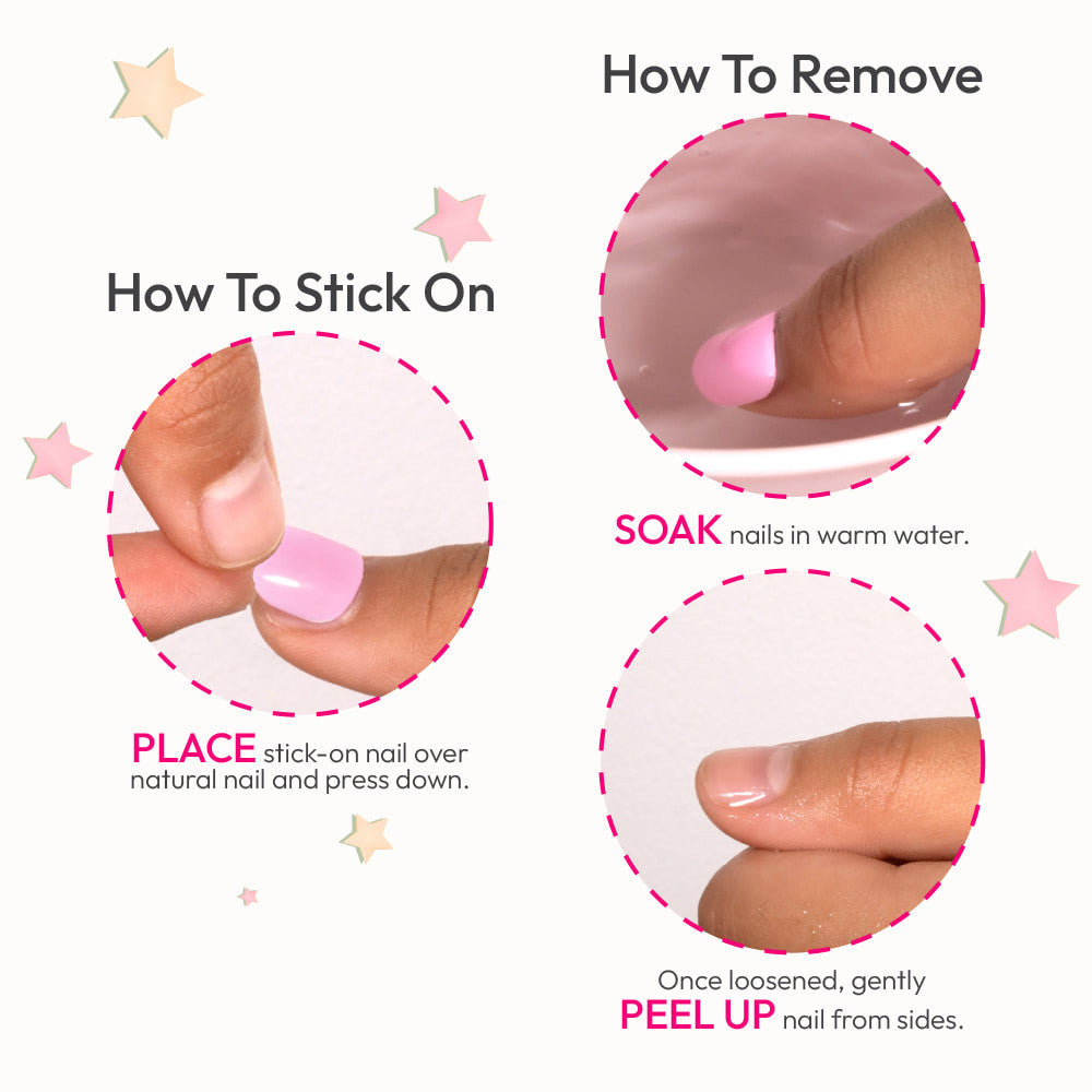 KISS Gold Finger Little Diva Sticker Nails – You’re a Shining Star