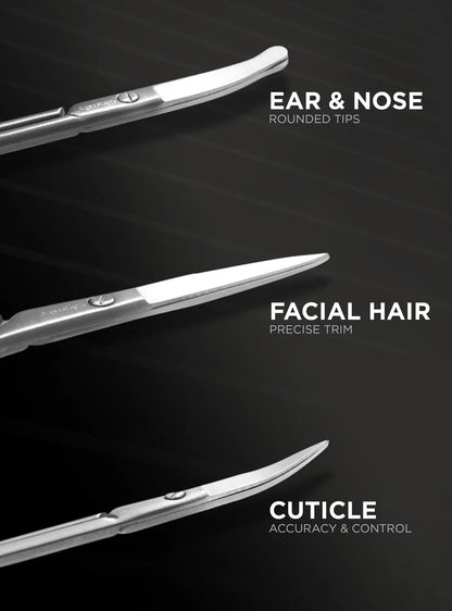 ABSOLULTE Stainless Steel Facial Hair Scissors