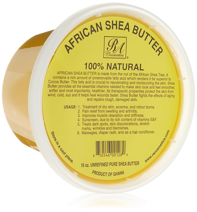 RA Cosmetics 100% Natural African Shea Butter - Yellow