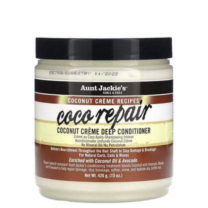 Aunt Jackie's Curls & Coils Coco Repair Deep Conditioner (15 oz)