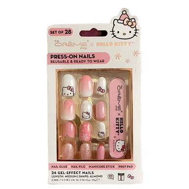 THE CREME SHOP X Hello Kitty - Classic Cutie Reusuable Press-on Nail Kit - Pink