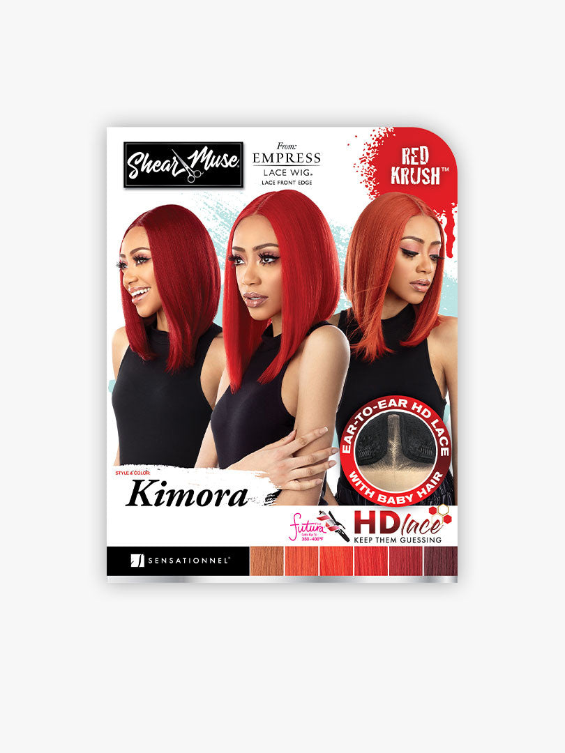 SENSATIONNEL Shear Muse Red Krush Synthetic HD Lace Wig - KIMORA