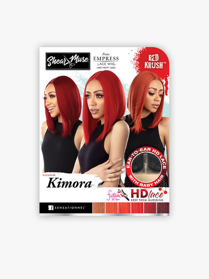 SENSATIONNEL Shear Muse Red Krush Synthetic HD Lace Wig - KIMORA