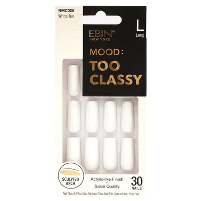 Ebin New York Mood: Too Classy Nails - White Tux
