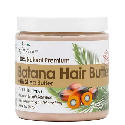 BY NATURES 100% Natural Premium Batana Hair Butter (8oz)