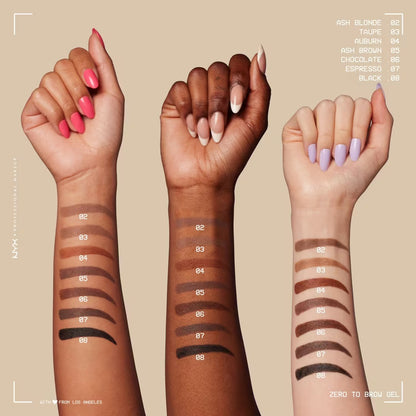 NYX Zero to Brow Longwear Eyebrow Gel