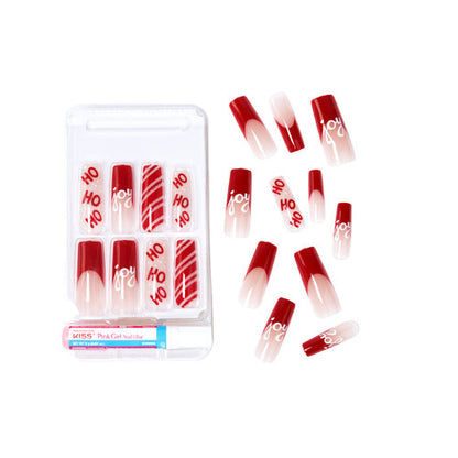 KISS Gold Finger 2023 Holiday Limited Edition Nails - Santa's Ho Ho Ho