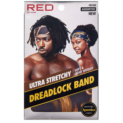 RED Ultra Stretchy Dreadlock Band