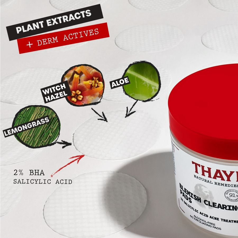 THAYERS Blemish Clearing Toner Pads (60ct)