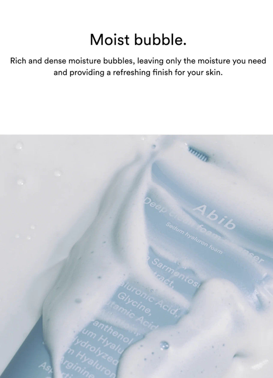[Abib] Deep Clean Foam Cleanser Sedum Hyaluron Foam (5.07 oz)