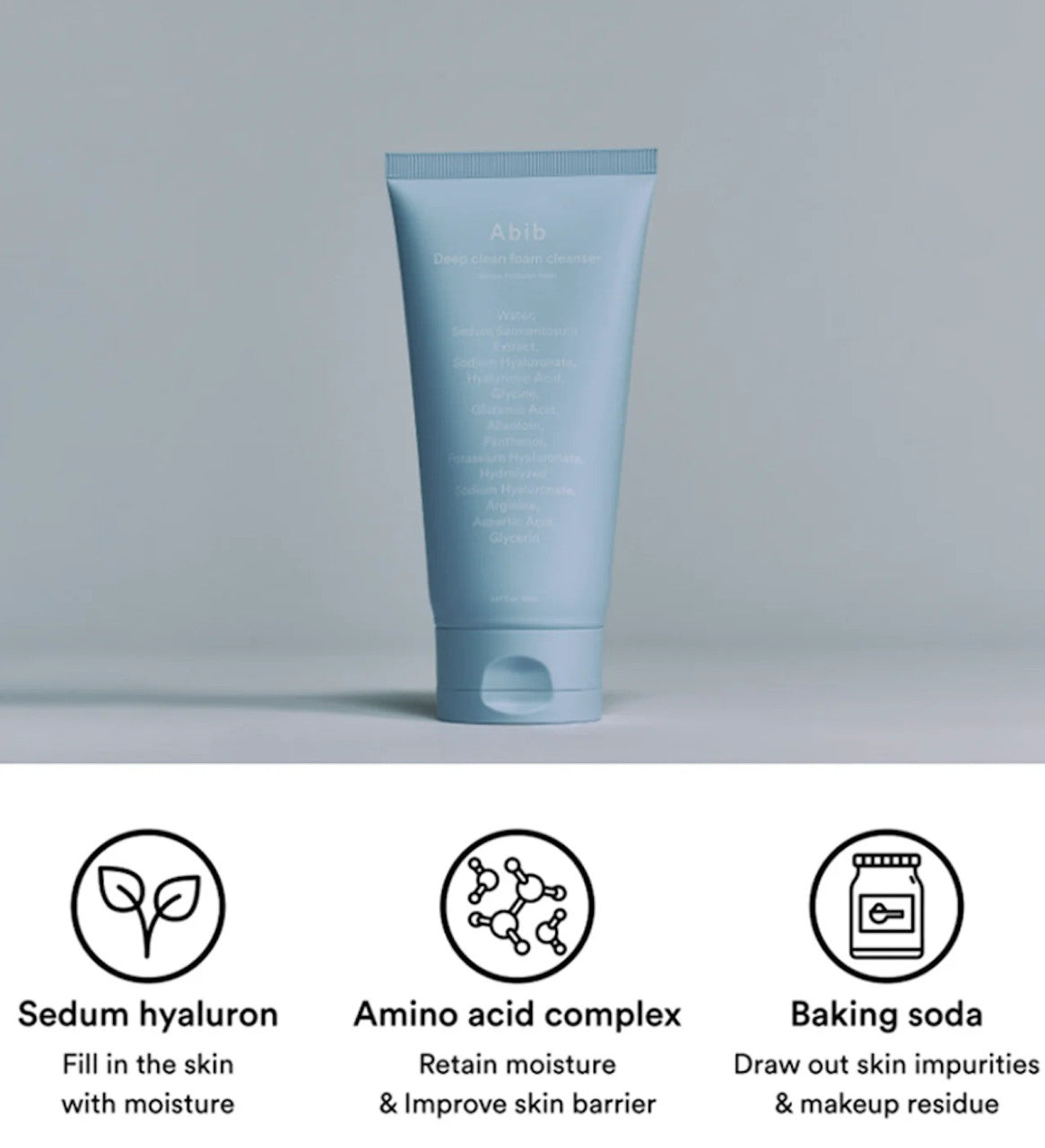 [Abib] Deep Clean Foam Cleanser Sedum Hyaluron Foam (5.07 oz)