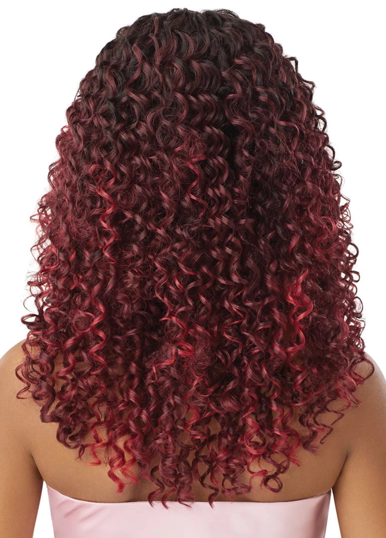 OUTRE Human Hair Blend Airtied Vanish HD+ Lace Front Wig - HHB-Dominican Curly 22"