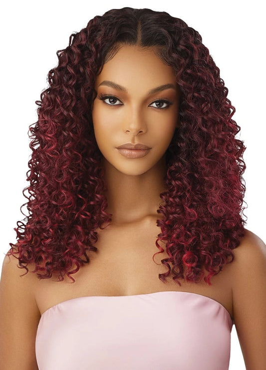 OUTRE Human Hair Blend Airtied Vanish HD+ Lace Front Wig - HHB-Dominican Curly 22"