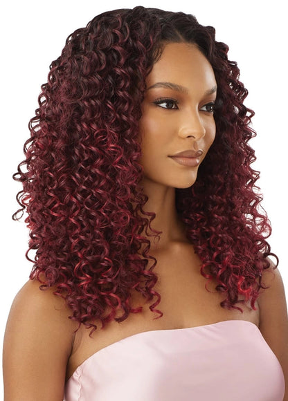 OUTRE Human Hair Blend Airtied Vanish HD+ Lace Front Wig - HHB-Dominican Curly 22"