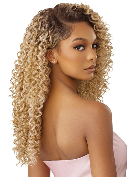 OUTRE Human Hair Blend Airtied Vanish HD+ Lace Front Wig - HHB-Dominican Curly 22"