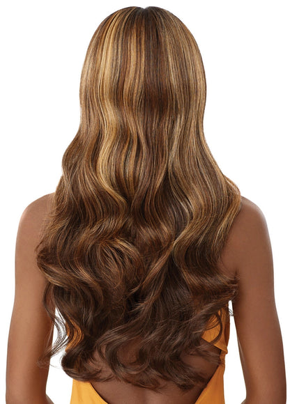 OUTRE Human Hair Blend Airtied Vanish HD+ Lace Front Wig - HHB-Glam Waves 28"