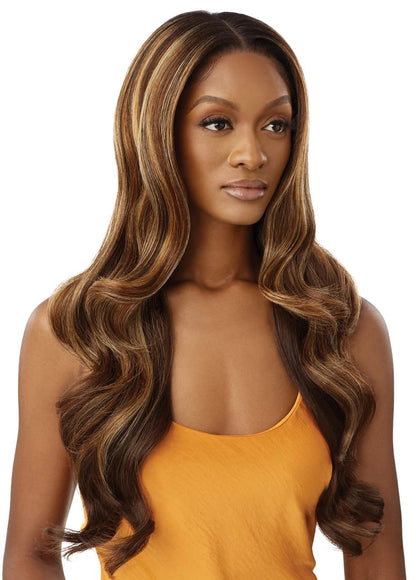 OUTRE Human Hair Blend Airtied Vanish HD+ Lace Front Wig - HHB-Glam Waves 28"