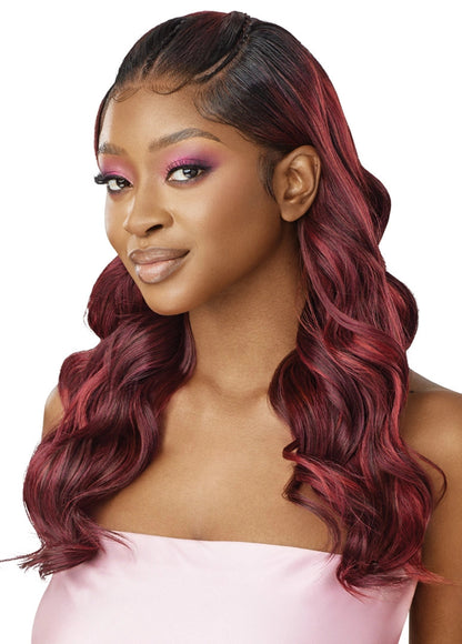 OUTRE Human Hair Blend Airtied Vanish HD+ Lace Front Wig - HHB-Natural Body Wave 22"
