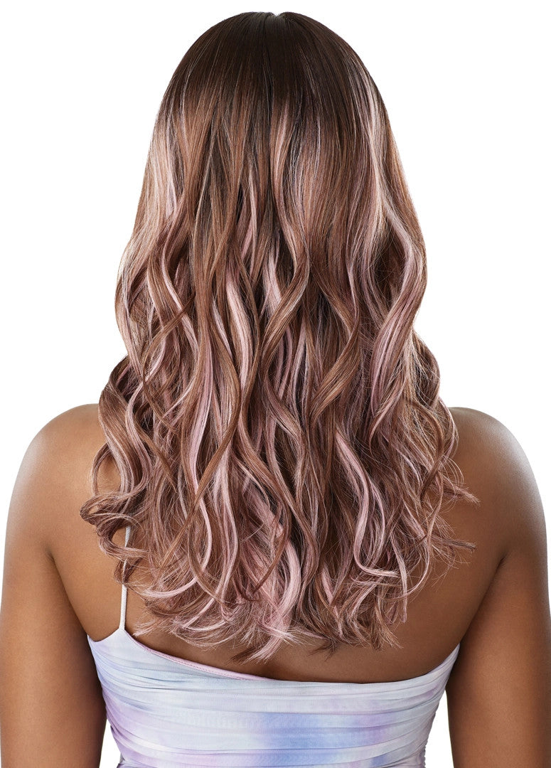 OUTRE Human Hair Blend Airtied Vanish HD+ Lace Front Wig - HHB-Natural Wave 20"